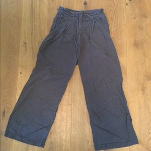 Gray wide leg pants 🌿Lux Anthropologie M